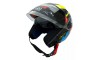 CAPACETE ABERTO FW3 X OPEN UP 43 C/ÓCULOS PRETO/AMARELO/AZUL